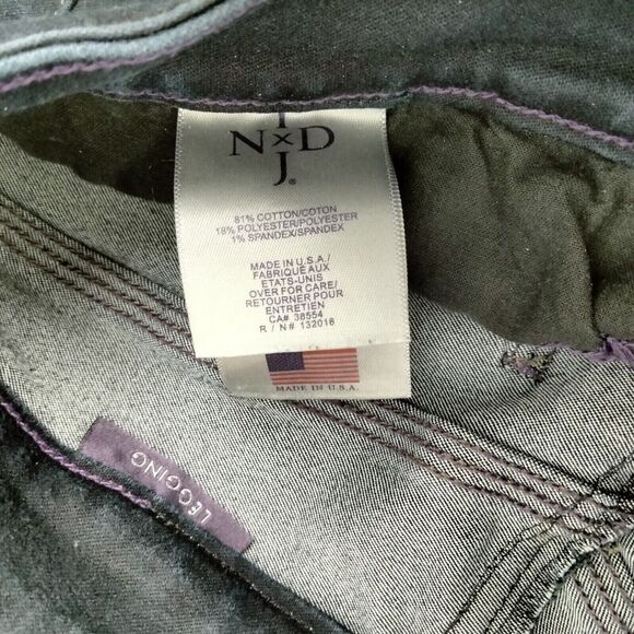 NYDJ Legging Jeans Womens Size 4 Blue Dark Wash Lift Tuck Mid Rise Stretch - Picture 11 of 13